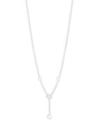 Nadri Crystal And Faux Pearl Lariat Necklace