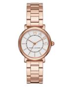 Marc Jacobs Classic Roxy Rose Goldtone Stainless Steel Three-link Bracelet Watch