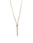 Kenneth Cole New York Mixed Metal Knotted Chain Necklace