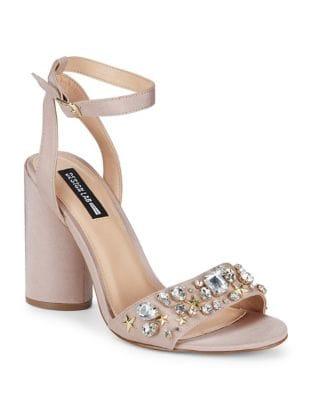 Design Lab Chet Embellished Ankle-strap Dress Sandals