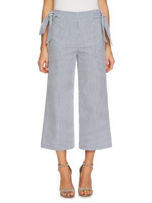 Cece Stripe Seersucker Naval Pants