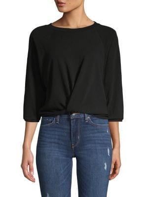 Tresics Luxe Raglan Knotted Top