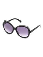 Emilio Pucci 57mm Oversized Square Sunglasses