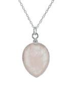 Lord & Taylor Quartz And Sterling Silver Pendant Necklace