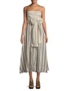 Free People Stripe Me Up Strapless Bow Dress