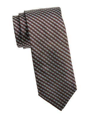 Brooks Brothers Printed Stripe Silk Tie