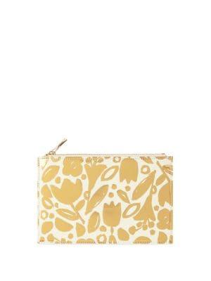 Kate Spade New York Golden Floral Pencil Pouch