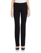Nydj Marilyn Embroidered Straight-leg Jeans