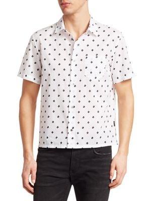 John Varvatos Star U.s.a. Diamond Short-sleeve Shirt