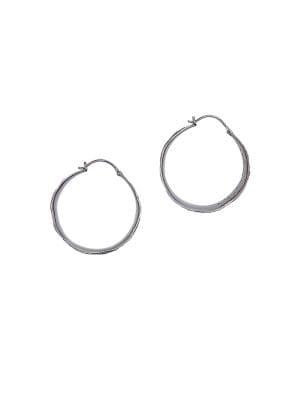 Sole Society Crystal-embellished Hoop Earrings