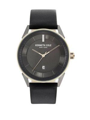Kenneth Cole Classic Stainless Steel Leather-strap Watch
