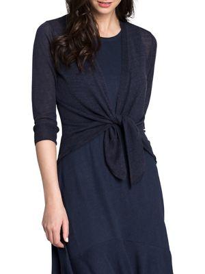 Nic+zoe Linen-blend Four Way Cardigan