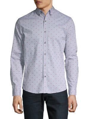Michael Kors Pindot Button-down Shirt