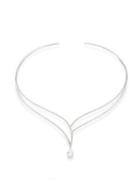 Nadri Drop Pendant Double Collar Necklace