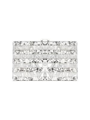 Nina Zoelle Striped Minaudiere