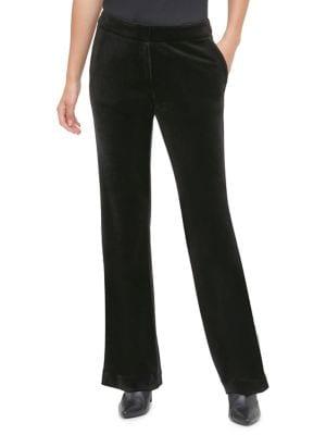 Calvin Klein Flared Velvet Pants