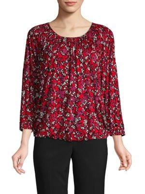 Michael Michael Kors Printed Bracelet-sleeve Top