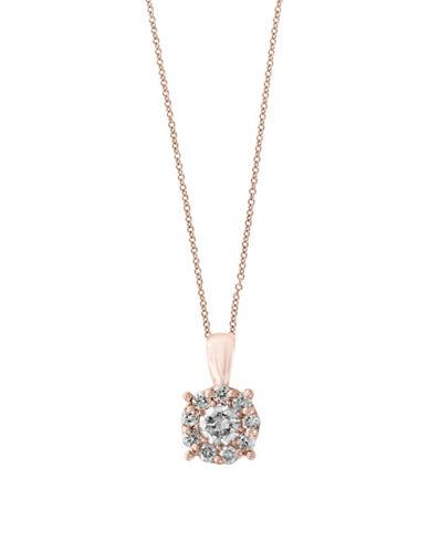 Effy Pave Rose Diamond And 14k Rose Gold Pendant Necklace