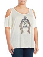 Jessica Simpson Plus Cold Shoulder Tee