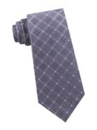 Michael Kors Checkered Grid Woven Silk Tie
