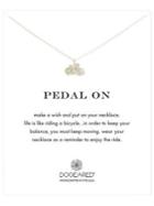 Dogeared Pedal On Bicycle Pendant Necklace