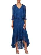 Alex Evenings 2-piece Lace Dress And Jacket Set