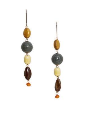 Mango Pendiente Laguna Ceramic Drop Earrings