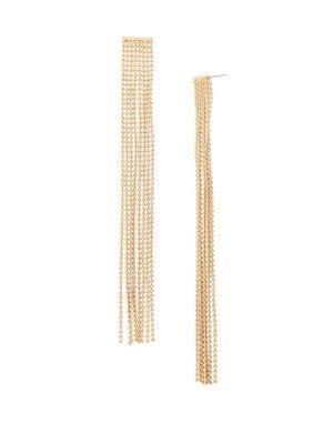 Bcbgeneration Goldtone Multi-chain Fringe Earrings