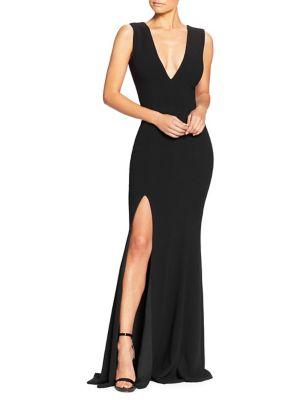 Dress The Population Sandra Slit Evening Gown