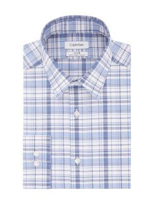 Calvin Klein Slim-fit Steel Printed Dress Shirt