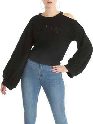 La La Anthony Ballon Sleeve Top