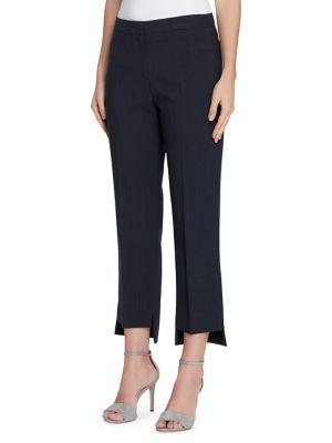 Tahari Arthur S. Levine Pinstripe Step-hem Pants