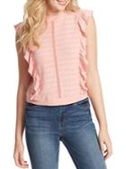 Jessica Simpson Ensley Sleeveless Ruffle Blouse