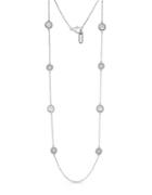 Roberto Coin Barocco Diamonds And 18k White Gold Braided Necklace