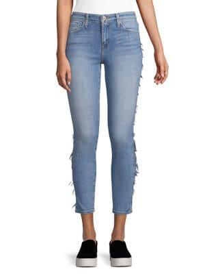 Flying Monkey Straight Cropped Skinny Jeans