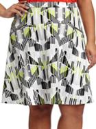 Modamix Plus Arden Graphic A-line Scuba Skirt