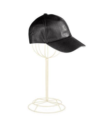 August Hats Faux Leather Baseball Cap