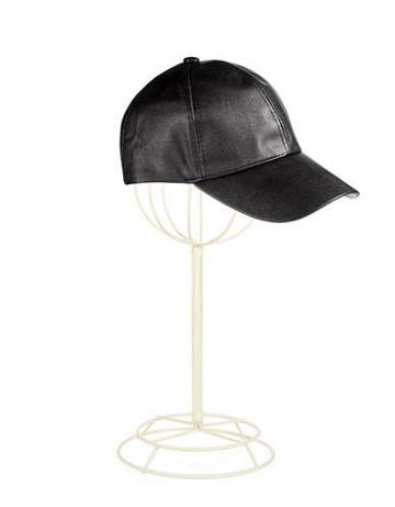August Hats Faux Leather Baseball Cap
