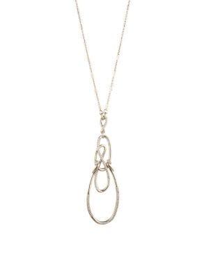 Carolee Goldplated And Cubic Zirconia Twisted Pendant Necklace