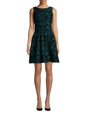 Gabby Skye Patterned Fit-&-flare Dress