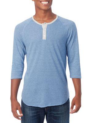 Alternative Eco-jersey Three-quarter Sleeve Henley