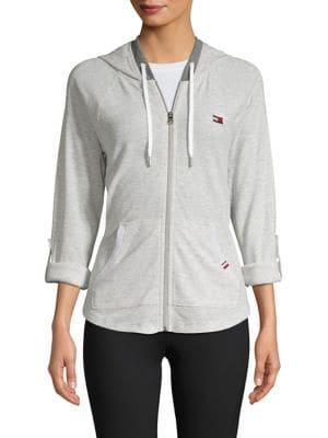 Tommy Hilfiger Performance Waffle Zip-front Hoodie