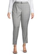 Calvin Klein Windowpane Belted Pants