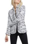Nic+zoe New Mix Fringe-trimmed Tweed Jacket