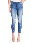 Miraclebody Ideal Embroidered Ankle Jeans