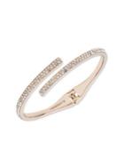 Givenchy Goldtone Pave Bypass Cuff