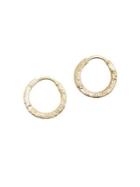 Sole Society Crystal Textured Huggie Earrings