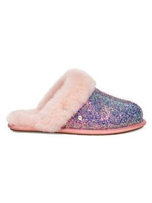 Ugg Scuffette Ii Cosmos Glitter & Sheepskin Slippers