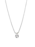 Cz By Kenneth Jay Lane Round Pendant Necklace