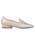 Donald J Pliner Icon Metallic Leather Loafers